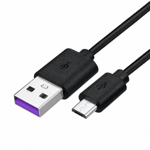 Micro USB to USB   töltő- és adatkábel  1m fekete (doboz nélkül)