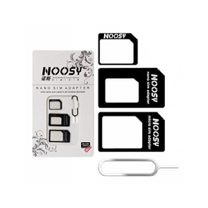 NOOSY SIM kártya adapter és sim tű készlet fekete