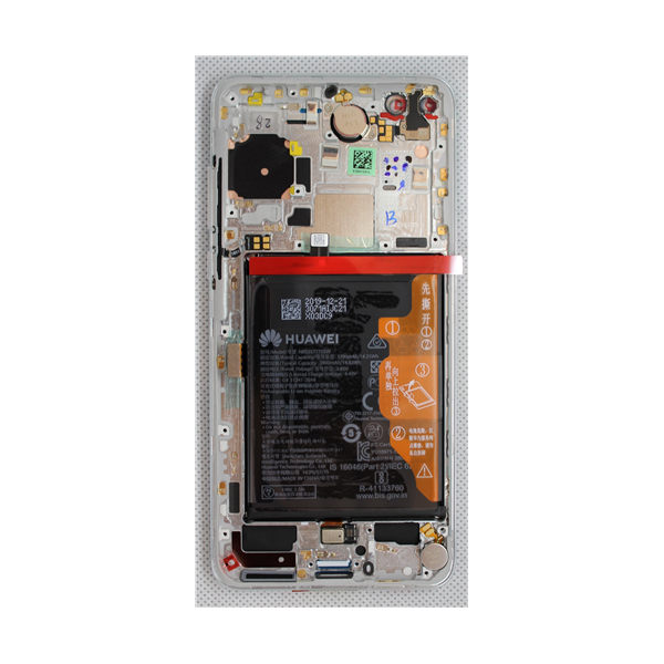 LCD Kijelző Huawei P40 fehér ORG 02353MFW