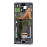 LCD Kijelző Samsung G988 (S20 Ultra) szürke ORG GH82-26032B/26033B