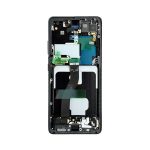 LCD Kijelző Samsung G998 (S21 Ultra) fekete (Phantom Silver) ORG GH82-26035A/26036A/26039A