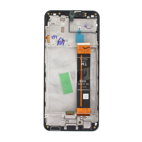 LCD Kijelző Samsung A236 (A23 5G) fekete utángyártott keretes