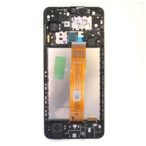 LCD Kijelző Samsung A127 (A12) fekete ORG GH82-26485A/26486A