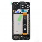 LCD Kijelző Samsung A135 (Galaxy A13 4G) fekete ORG GH82-28508A/28653A