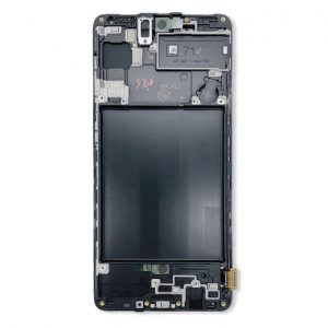 LCD Kijelző Samsung A715 (A71) fekete ORG GH82-22152A/22248A
