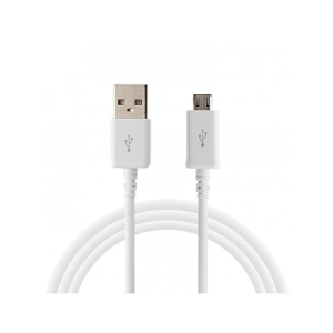 Micro USB to USB   töltő- és adatkábel  1m fehér (doboz nélkül)