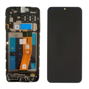 Kijelző Samsung A145F (A14 2023) fekete ORG GH82-31185A / 31184A