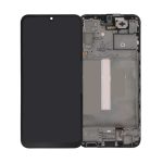 LCD Kijelző Samsung A256 A25 5G (2023) fekete ORG GH82-33214A/33215A