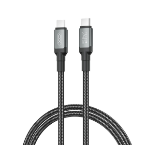XO 240W NB-Q264A USB-C adatkábel 1m type-C fekete szövetes