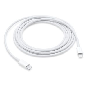 USB-C to lightning mobil töltő- és adatkábel 2m fehér dobozos (Max 25w)
