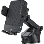 XO WX043 tapadókorongos fekete autós mobiltartó autós tartó car holder 15W wireless töltős