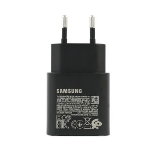 Hálózati töltő Samsung 25W USB-C TA800NB GP-PTU021SOABQ GH44-03053A fekete ORG (doboz nélkül)