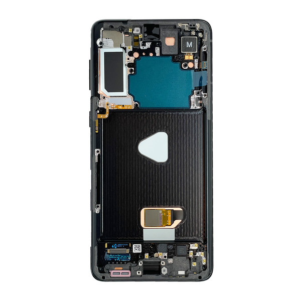 LCD Kijelző Samsung G996 (S21+ 5G) fekete ORG GH82-24554A/24553A/27267A
