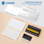 SUNSHINE C1 mini nyomtató szett száraz festékhenger + papír