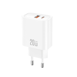 Hálózati töltő XO CE40 20W gyorstöltő USB és USB-C gyorstöltő + USB-C adatkábel NB299