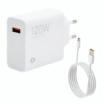 Hálózati töltő Xiaomi MDY-15-EX 120W-6A combo + USB-C adatkábellel (fehér) ORG BHR7865TH