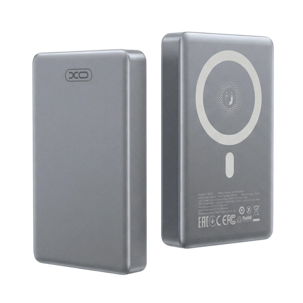 Powerbank XO PR294 10000mAh Magsafe hordozható töltő fém házas 15W + 20W töltés USB-C