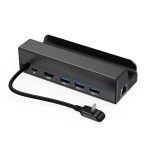 USB-C HUB 6in1 dockkoló állomás HDMI/3db USB3.0 / UTP
