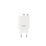Hálózati töltő XO CE55 2db USB 2.4A gyorstöltő