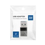 Adapter Type C to USB A 3.0 Blue Star – black