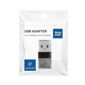 Adapter Type C to USB A 3.0 Blue Star – black