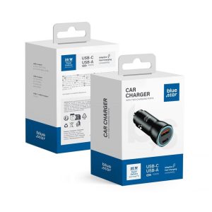 Car charger Blue Star USB C + USB A QC3.0 PD AFC PPS 3A 25W black