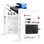 FORCELL F – ENERGY E856 uniwersal laptop charger 65W USB C + 6 adaptors – black