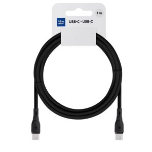 Kábel USB C to USB C Blue Star 3A 60W ECO 1 m PJ73 – 13 – 3 black