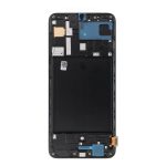 REWA lcd display for SAMSUNG A70 OLED black with frame