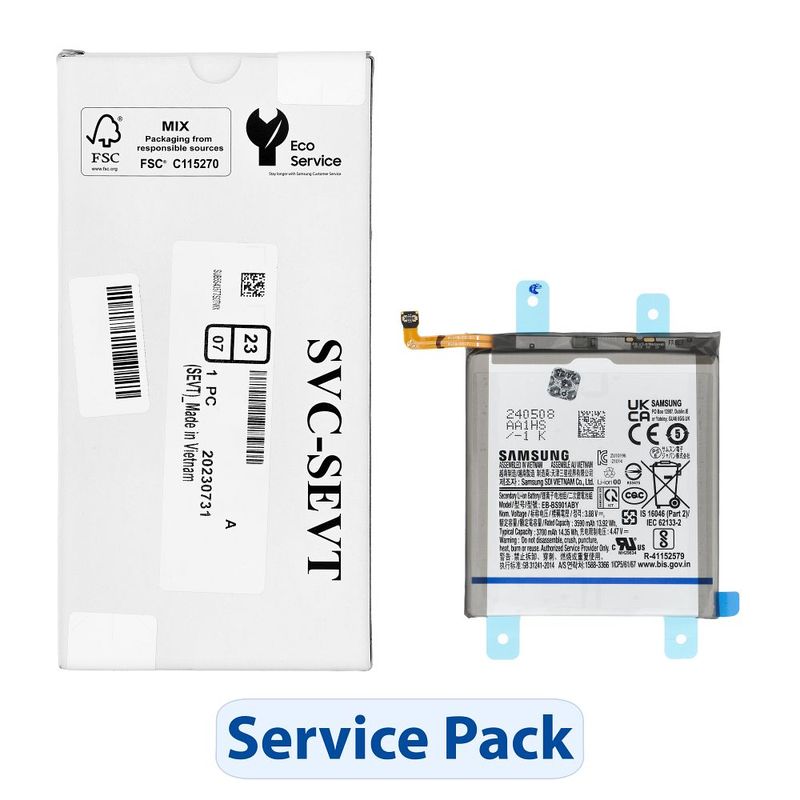 ServicePack Battery EB – BS901ABY for SAMSUNG S22 5G S901 GH82 – 27494A