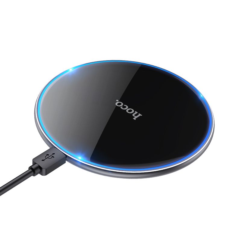 Vezeték nélküli töltő Hoco 2A 15W with light CW6 PRO black