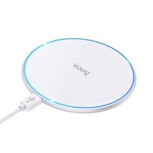 Vezeték nélküli töltő Hoco 2A 15W with light CW6 PRO white