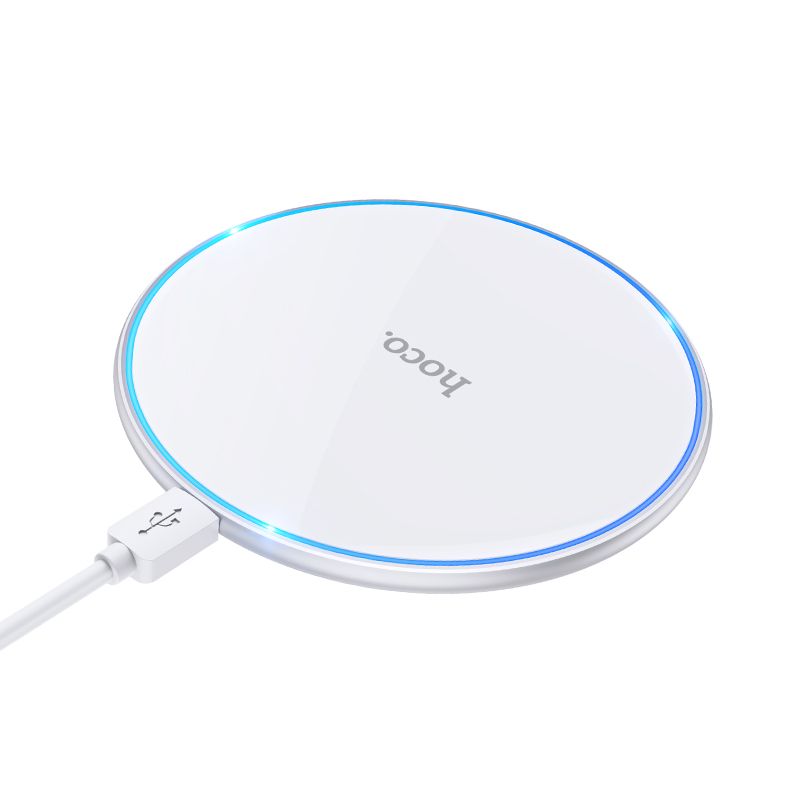 Vezeték nélküli töltő Hoco 2A 15W with light CW6 PRO white